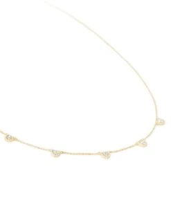 Shannon 14k Yellow Gold Collar Necklace In White Diamond -Kendra Scott kendra scott shannon necklace 14k yellow gold white diamond 02 lg