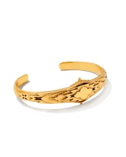 Shiva Cuff Bracelet In Vintage Gold