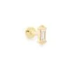 Sianna Mini 14k Yellow Gold Single Stud Earring In White Diamond -Kendra Scott kendra scott sianna piercing stud gold diamond 00 lg