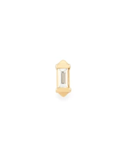 Sianna Mini 14k Yellow Gold Single Stud Earring In White Diamond 9 Sianna Mini 14k Yellow Gold Single Stud Earring In White Diamond -Kendra Scott kendra scott sianna piercing stud gold diamond 01 lg