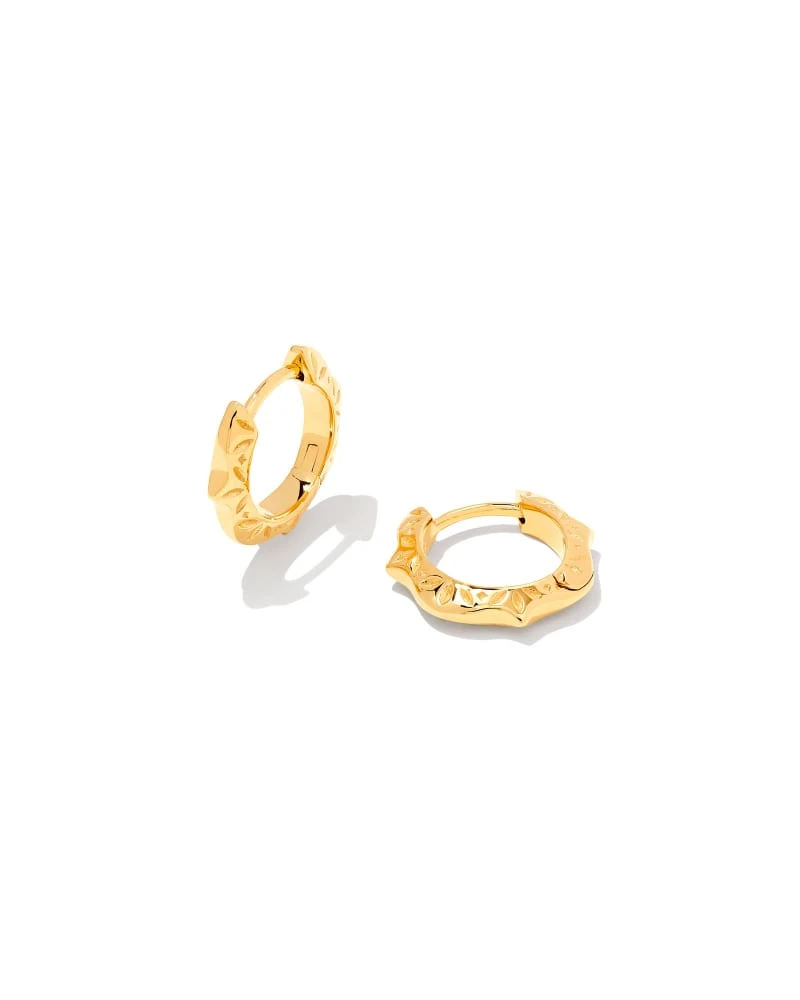 Sophee Huggie Earrings In 18k Gold Vermeil 3 Sophee Huggie Earrings In 18k Gold Vermeil