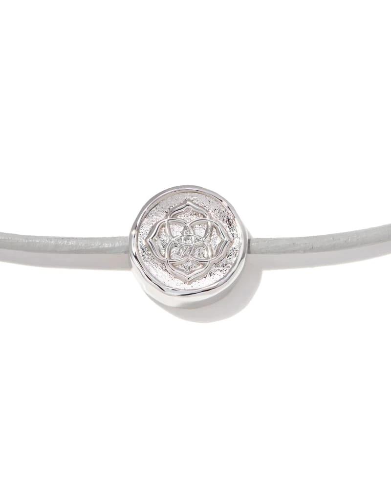 Stamped Dira Silver Bracelet In Black Mother-Of-Pearl 4 Stamped Dira Silver Bracelet In Black Mother-Of-Pearl - Image 2