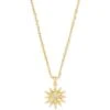 Star Charm Pendant Necklace In Gold -Kendra Scott kendra scott starburst charm pendant necklace gold 00 lg