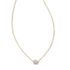 Stella 14k Yellow Gold Pendant Necklace In White Diamond 1 Stella 14k Yellow Gold Pendant Necklace In White Diamond -Kendra Scott kendra scott stella pendant necklace 14k yellow gold white diamond 00