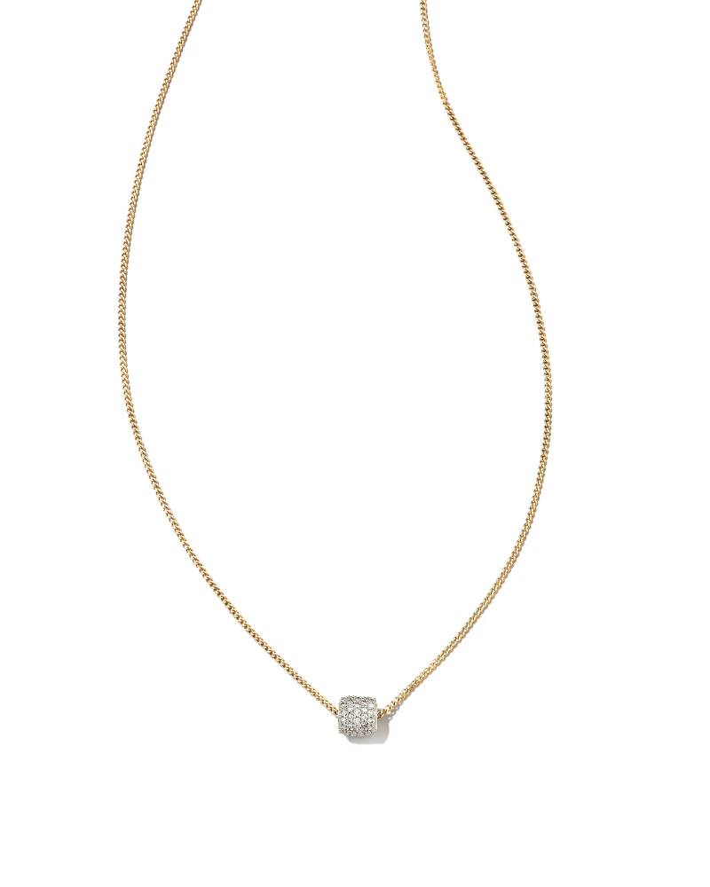 Stella 14k Yellow Gold Pendant Necklace In White Diamond 3 Stella 14k Yellow Gold Pendant Necklace In White Diamond
