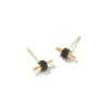 Stella 14k Yellow Gold Stud Earrings In Black Diamond 1 Stella 14k Yellow Gold Stud Earrings In Black Diamond -Kendra Scott kendra scott stella stud earrings 14k yellow gold black diamond 00