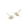 Stella 14k Yellow Gold Stud Earrings In White Diamond -Kendra Scott kendra scott stella stud earrings 14k yellow gold white diamond 00