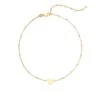 Ari Heart Chain Anklet In 18k Yellow Gold Vermeil -Kendra Scott kendra scott sterling ari heart anklet gold vermeil 00 lg