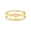 Bennett Double Band Ring In 18k Yellow Gold Vermeil -Kendra Scott kendra scott sterling bennett double band ring 18k yellow gold vermeil 00 lg