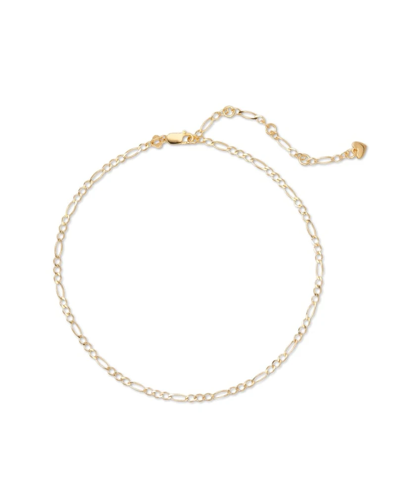 Rylie Anklet In 18k Yellow Gold Vermeil 3 Rylie Anklet In 18k Yellow Gold Vermeil