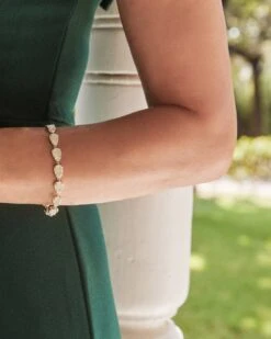 Susanna Gold Link Bracelet In Iridescent Drusy -Kendra Scott kendra scott susanna link bracelet brass iridescent drusy