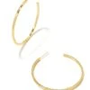 Sylvie Large Hoop Earrings In Gold -Kendra Scott kendra scott sylvie large hoop earrings gold 00