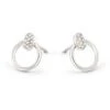Tegan 14k White Gold Stud Earrings In White Diamond 1 Tegan 14k White Gold Stud Earrings In White Diamond -Kendra Scott kendra scott tegan mini hoop earring 14k white gold white diamond 00 lg