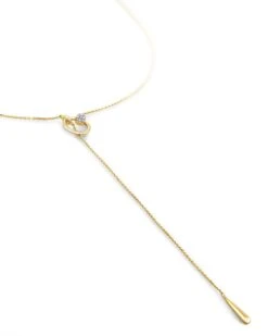 Tegan 14k Yellow Gold Y Necklace In White Diamond -Kendra Scott kendra scott tegan y necklace 14k yellow gold white diamond 02 lg
