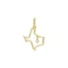 Texas 18k Gold Vermeil Charm In White Diamond -Kendra Scott kendra scott texas charm gold vermeil white diamond 00 lg