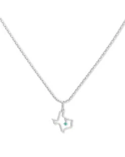 Texas Charm Necklace In Sterling Silver