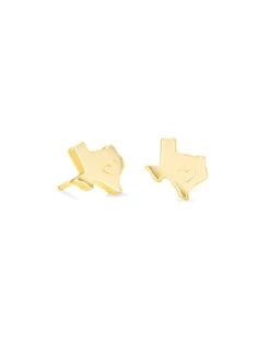 Texas Stud Earrings In 18k Gold Vermeil