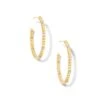 Tyler 14k Yellow Gold Hoop Earrings In White Diamond -Kendra Scott kendra scott tyler hoop earrings 14k yellow gold white diamond 005B15D