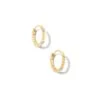 Tyler 14k Yellow Gold Huggie Earrings In White Diamond -Kendra Scott kendra scott tyler huggie earrings 14k yellow gold white diamond 00