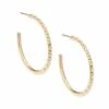 Veronica Hoop Earrings In Gold -Kendra Scott kendra scott veronica earrings gold 00 lg