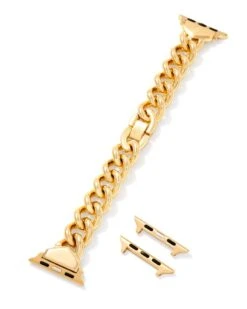 Whitley Chain Watch Band In Gold Tone Stainless Steel -Kendra Scott kendra scott whitley chain watch band gold 01