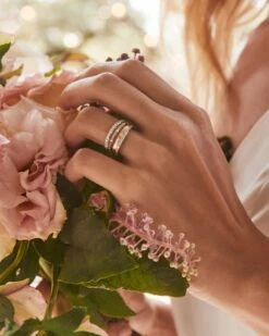 Whitney 14k Yellow Gold Band Ring In White Diamond -Kendra Scott kendra scott whitney band ring 14k yellow gold white diamond 4