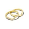 Wishbone Gold Ring Set In White Crystal -Kendra Scott kendra scott wishbone crystal ring set gold white cz 00